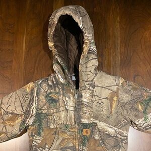 Kids Insulated Camouflage Carhartt Jacket